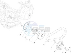 GTS 125 E4 ABS 4T SUPER (EMEA) drawing Driving pulley