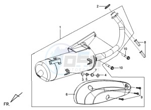 MIO 100 drawing EXHAUST