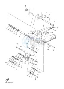 FJR1300A FJR1300A ABS (1MC7) drawing REAR ARM