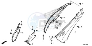 SH125DSE SH125DS UK - (E) drawing BODY COVER