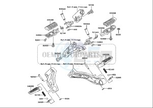 ZRX 1200 (EU) drawing FOOTREST