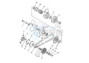 YM BREEZE 50 drawing CLUTCH