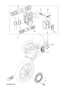 YZF-R125 R125 (5D7K 5D7K 5D7K 5D7K) drawing FRONT BRAKE CALIPER