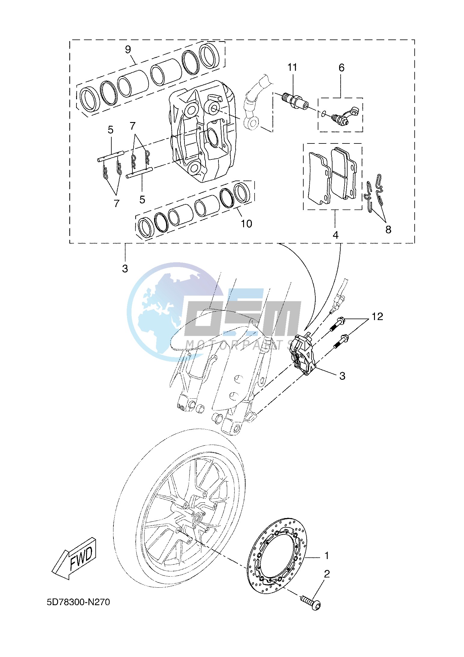 FRONT BRAKE CALIPER