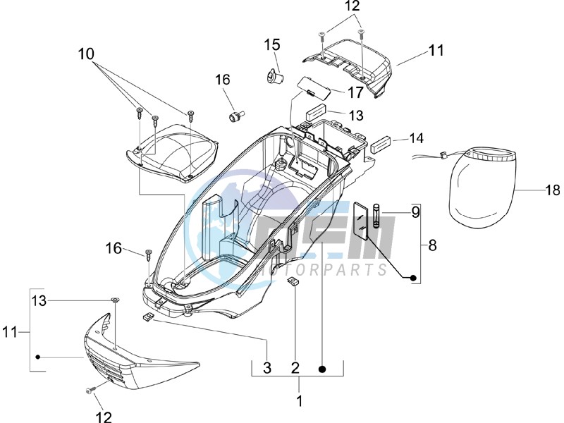 Helmet box - Undersaddle