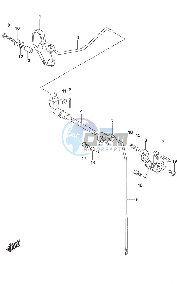 Clutch Rod Non-Remote Control