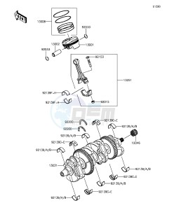 NINJA ZX-10R ABS ZX1000SGFB XX (EU ME A(FRICA) drawing Crankshaft/Piston(s)