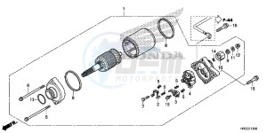 TRX420TE1F TRX420 Europe Direct - (ED) drawing STARTER MOTOR