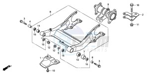 TRX420TE FOURTRAX ES drawing SWINGARM