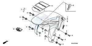 CBR600RRA UK - (E / 3E) drawing FRONT FENDER