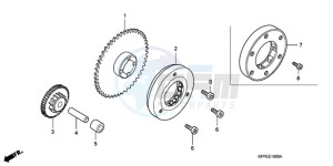 CBR125RW9 U / WH drawing STARTING CLUTCH