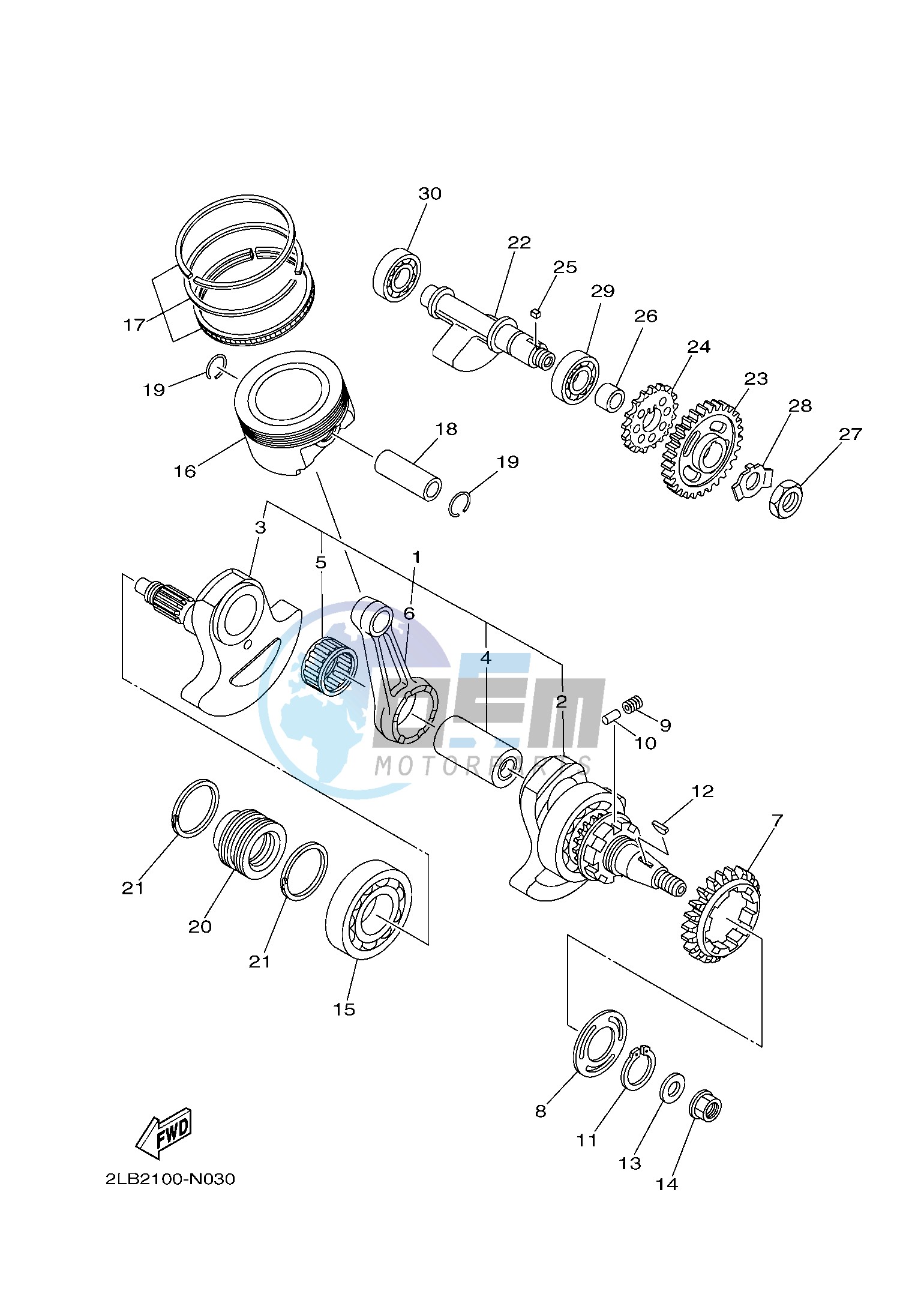 CRANKSHAFT & PISTON