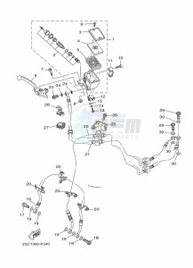 TRACER 900 MTT850 (B5CM) drawing FRONT MASTER CYLINDER