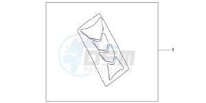 CBF1000S9 Ireland - (EK) drawing TANK PAD HRC LOGO