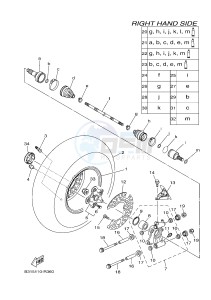 YFM700FWAD YFM70GPSH GRIZZLY 700 EPS SPECIAL EDITION (B1A4) drawing REAR WHEEL 2