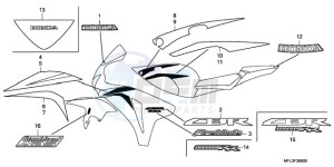 CBR1000RR9 Europe Direct - (ED / MME) drawing STRIPE/MARK (1)