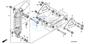 CBR1000RR9 France - (F / MME) drawing REAR CUSHION