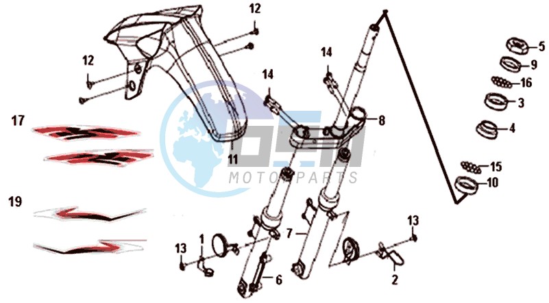 STEERING STEM FRONT CUSHION