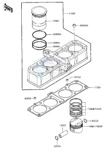 ZG 1200 A [VOYAGER XII] (A1) [VOYAGER XII] drawing CYLINDER_PISTONS