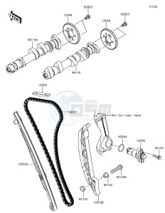 NINJA 650 EX650KJF XX (EU ME A(FRICA) drawing Camshaft(s)/Tensioner