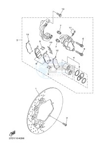 XVS1300CU XVS1300 CUSTOM XVS1300 CUSTOM (2SS8) drawing FRONT BRAKE CALIPER