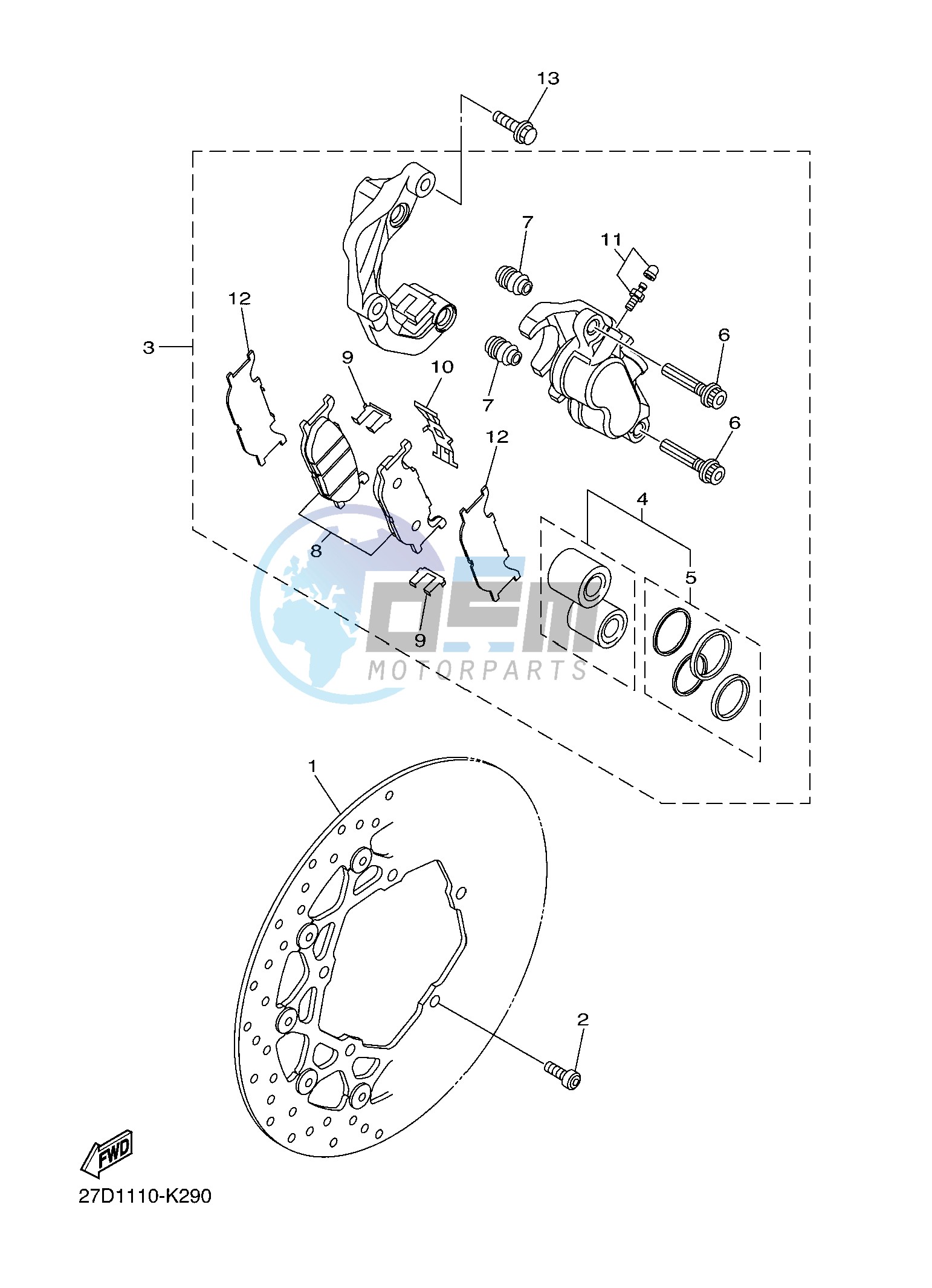 FRONT BRAKE CALIPER