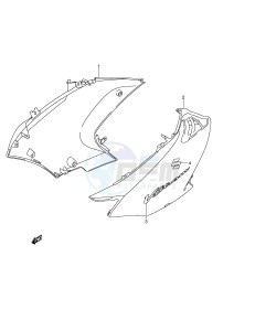 DL650 (E2) V-Strom drawing SIDE COWLING (MODEL K4)