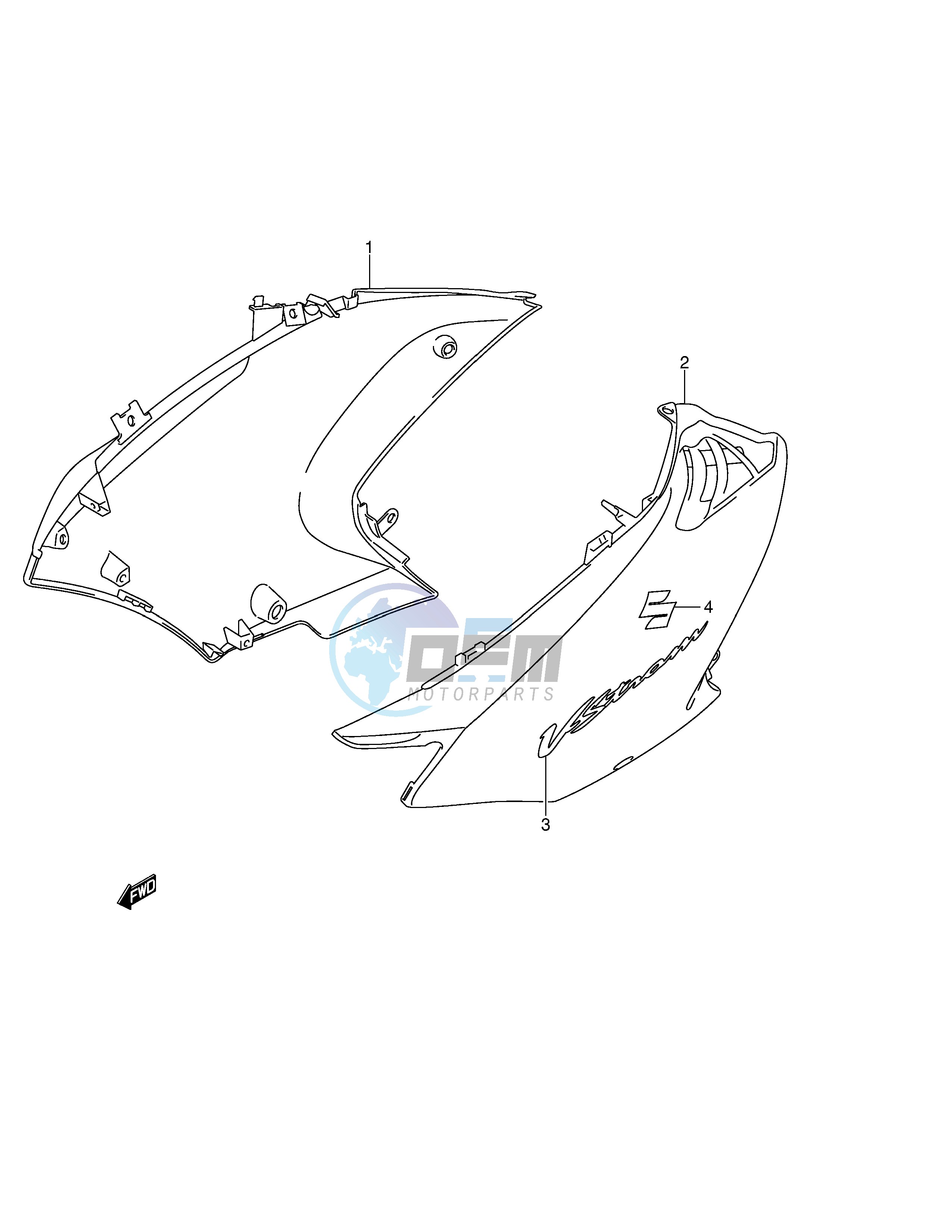 SIDE COWLING (MODEL K4)