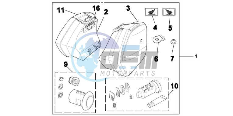 KIT, PANNIER 29L ONE KEY