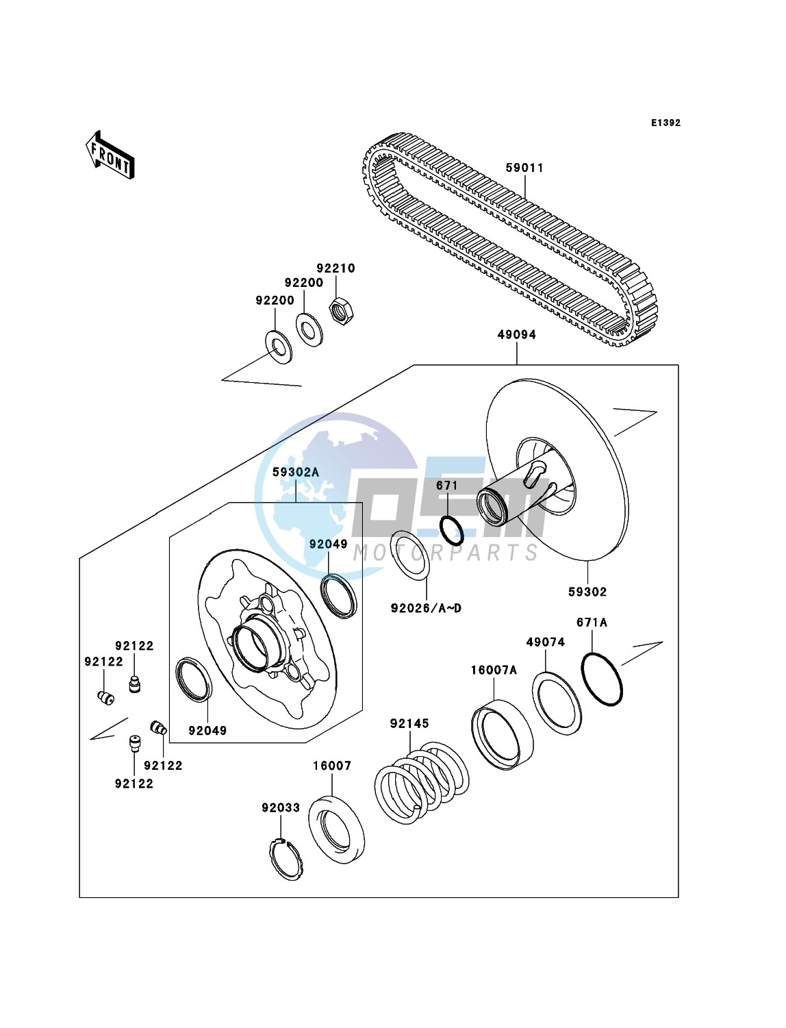 Driven Converter/Drive Belt