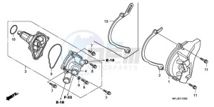 CBR1000RA9 France - (F / ABS CMF HRC MKH) drawing WATER PUMP