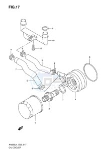 AN650Z ABS BURGMAN EXECUTIVE EU drawing OIL COOLER