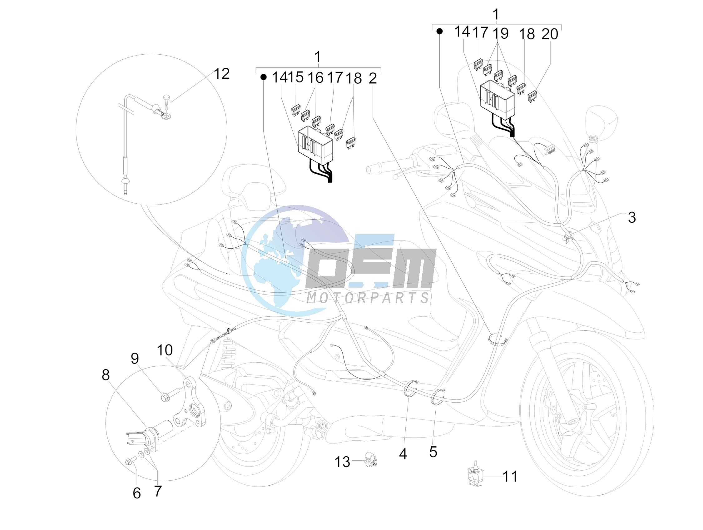 Main cable harness