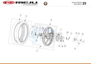 HOBBY-BYE-BIKE-25-KM-H-EURO4-HOLLAND-GREY drawing REAR WHEELS