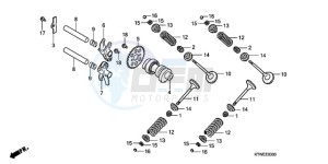 SH300AR9 UK - (E / ABS MKH SPC) drawing CAMSHAFT/VALVE