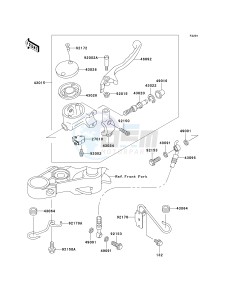 EN 500 C [VULCAN 500 LTD] (C6F-C9F) C8F drawing FRONT MASTER CYLINDER