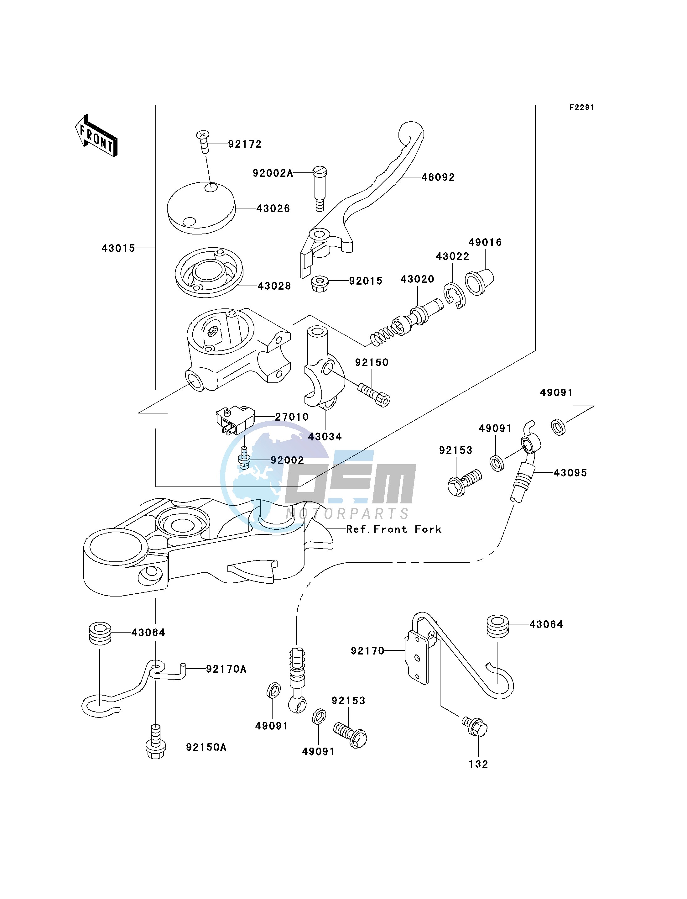 FRONT MASTER CYLINDER