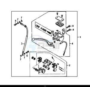 MASK 50 (XE05W1-IT) (L7-L9) drawing FRONT BRAKE MASTER CYLINDER / MASK 50 (XE05W1-IT) (L7-L9)