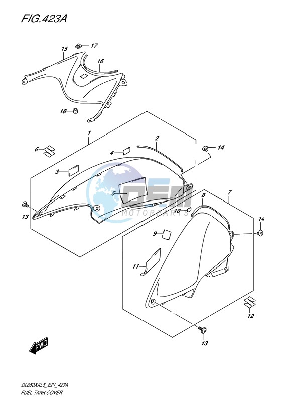 FUEL TANK COVER