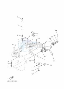 F40HETL drawing LOWER-CASING-x-DRIVE-2