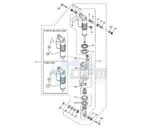 YZ LC 125 drawing REAR SHOCK ABSORBER