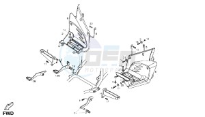 DXR - 200 CC VTHSM1B1A drawing FOOTREST