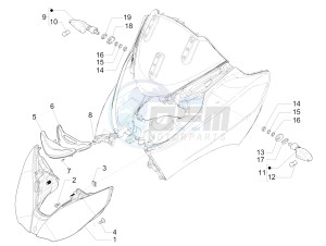 MP3 300 LT Sport ABS drawing Front headlamps - Turn signal lamps