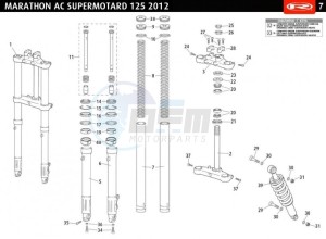 MARATHON-125-AC-SM-WHITE drawing SUSPENSION