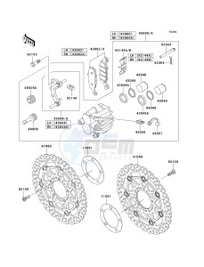 KLE 650 A [VERSYS EUROPEAN] (A7F-A8F) A8F drawing FRONT BRAKE