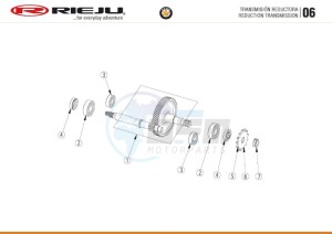 BYE-BIKE-EURO4-RED 50 drawing REDUCING TRANSMISSION