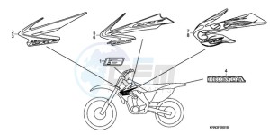 CRF250R9 Europe Direct - (ED / CMF) drawing MARK (CRF250R8/9)