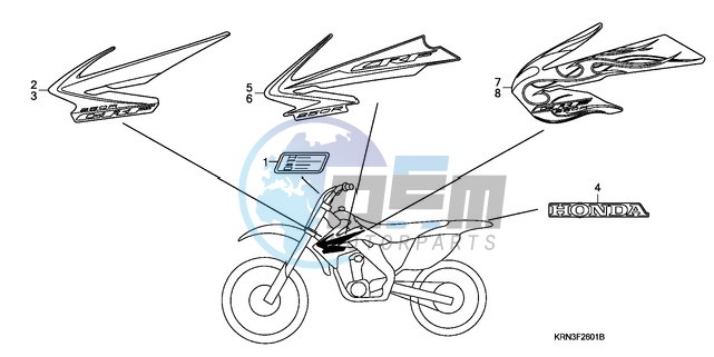 MARK (CRF250R8/9)