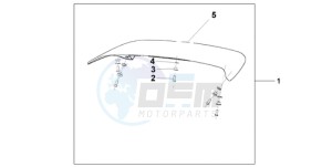 ST13009 Europe Direct - (ED / MME) drawing TOP BOX SPOILER CANDY GLORY RED