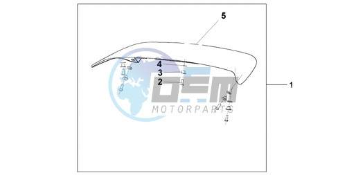 TOP BOX SPOILER CANDY GLORY RED